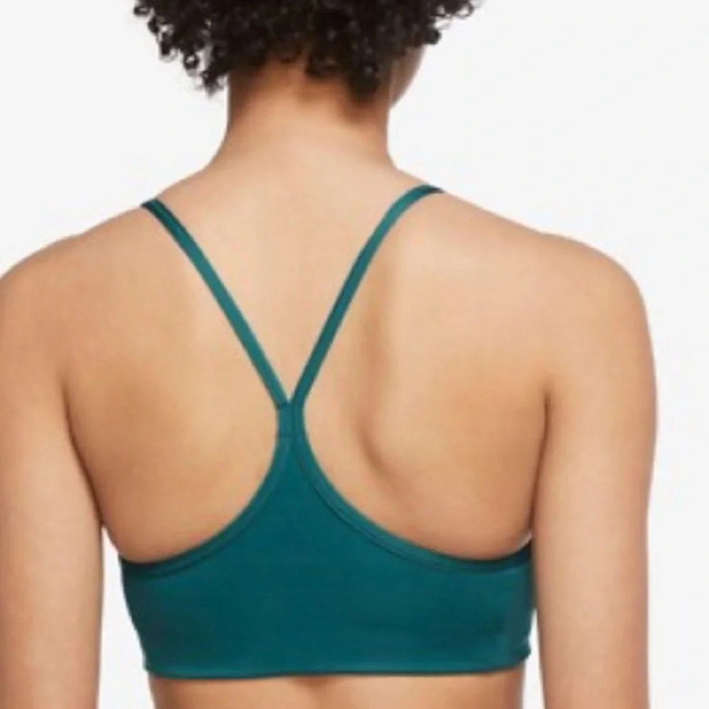 NIKE Yoga Dri-FIT Indy Teal Sports Bra | M